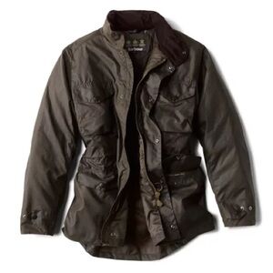Barbour Sapper Regular Fit Weatherproof Waxed Cotton Jacket — Olive